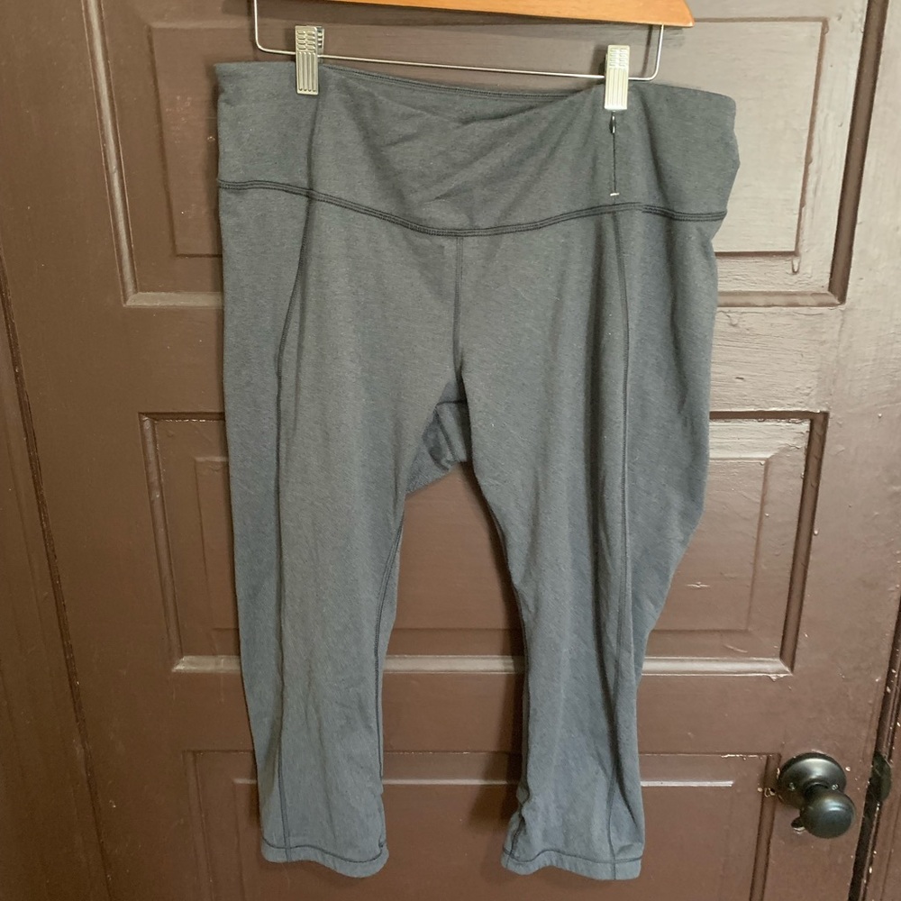 Gray Crop Leggings